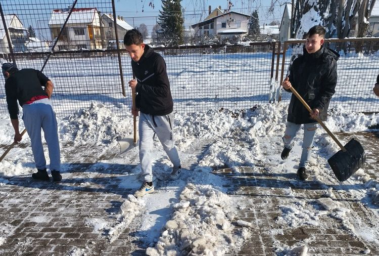 Mi is hozzájárultunk a hóeltakarításhoz.
